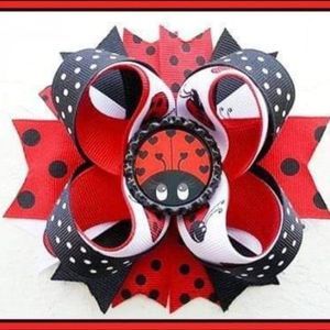 4.5 INCH LADYBUG HAIRBOW